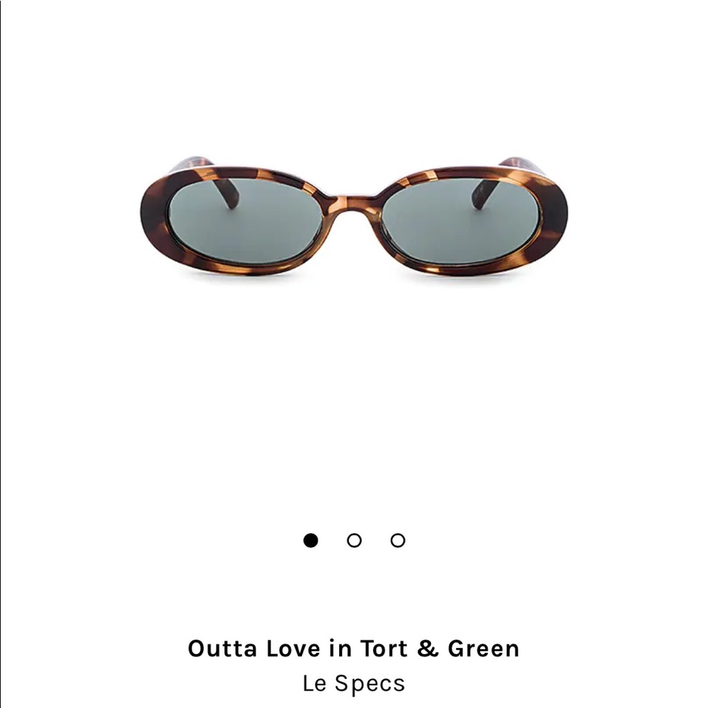 Le Specs “Outta Love” sunglasses, tortoise, like new with case